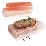 Amazy BBQ Salzstein zum Grillen (3 Stück) – Hochwertiger Grillstein aus Salz für die Zubereitung von Fleisch und Fisch mit leckerer Salzkruste auf dem Grill oder im Back