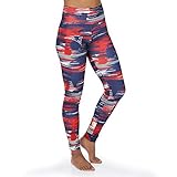Zubaz NFL New England Patriots Damen-Leggings, Farbe Marineblau/Rot, Größe S