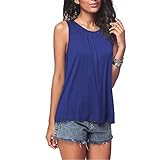 SALEBLOUSE T-Shirt Damen Kurzarm Oberteile Lässig Tunika Bluse Sommer T Shirt Tops Sexy Ärmellos Shirt Crop Tops Damen Mode Rundhals Bluse Mode Camisole Tank