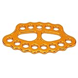 Rigging Plate, Bear Plates 15 Löcher 45KN Kletterausrüstung Hochfest Robust für Bergsteigen Felsklettern, Höhlenforschung