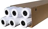 CABRO 513914-50 Qualitäts-Plotterpapier, 6 Rollen, 90 g, 914mm x 50m für brillante Farben, exakte L