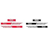ZSSGSHR 1 Set Autohaubenaufkleber für Motorhaube, Karosserie, Tür, Seitenschweller, Streifen, Aufkleber für Fiat 500, Auto-Dekoration, Vinylfolie, Karosserie-Dekoration (Farbname: Rot)