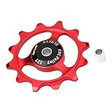sharprepublic 12T MTB Jockey Wheel Fahrrad Schaltwerk Riemenscheibe mit 2 Farben Zur Auswahl - rot, 50