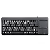 Perixx PERIBOARD-515 H Plus Tastatur mit Touchpad - USB - 2x extra USB-Hubs - Anwendung im Rack und Kiosk Anwendung möglich - QWERTZ Deutsches Lay