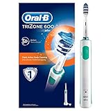 Oral-B TriZone 600 Elektrische Zahnbürste, mit Timer und TriZone Aufsteckbürste, weiß