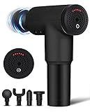 Deep Tissue Muskelmassage Pistole-Percussion-Massagegerät Athleten Faszie Muskelmassagepistole-Wiederaufladbare leise Massagepistole (Black)