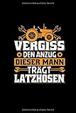 Vergiss Den Anzug Dieser Mann Trägt Latzhosen: Notizbuch A5 Kariert Mechaniker Lustige Geschenk Idee Männer Mechanik Handwerk