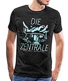 Spreadshirt Die DREI Fragezeichen Die Zentrale Wohnwagen Männer Premium T-Shirt, L,