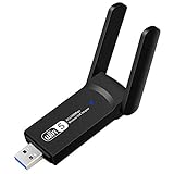 Selcouthlie USB 1200 Mbit/S WiFi Dual Band 5 GHz 2,4 GHz 802.11AC RTL8812BU WiFi Antenne Dongle Netzwerk Karte für Laptop Desktop