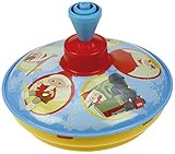 Bolz 52551 - Brummkreisel Sandmännchen 13 cm, Blech Schwungkreisel, klassischer Pumpkreisel, Blechkreisel mit Sandmann Motiv, Kreisel mit Standspitze, Spielzeugkreisel für Kinder ab 18m+