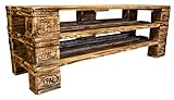 daves redesign Schuhregal Holz Vintage aus Paletten Schuhschrank aus Europaletten Ablage Garderobe Vintage Palettenmöbel Palettenregal (3 Etagen, 43,5 cm Gesamthöhe)