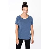 super.natural Bequemes Damen T-Shirt, Mit Merinowolle, W ISLA TEE, Größe: M, Farbe: Dunkelb