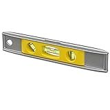 Stanley Torpedo-Wasserwaage, Aluminium (magnetisch, 23 cm Länge, horizontale/vertikale/45°-Libelle, kompakt) 0-42-465