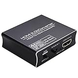 TISHITA HDMI Audio Extractor Optisch auf 3,5 mm Klinke Adapter 4K60PS5 auf Optical 5.1 Digital zu Analog Audio Converter fü