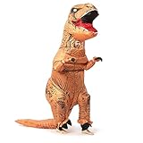 Dearling Aufblasbares Dinosaurier-Kostüm für Halloween, T-Rex, Cosplay, Party, aufblasbarer Anzug für Erw
