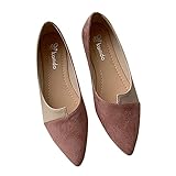 Geilisungren Damenschuhe Bequem Und Elegant Pumps Flach Schwarz Schuhe Damen Elegant Ballerina Spitze Hausschuhe Slipper Frauen Mokassins Halbschuhe Geschlossene Mädchen Loafers Plateau S