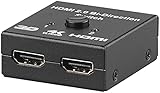 auvisio HDMI Umschalter: 2-Port-HDMI-2.0-Splitter & -Switch, bis 4K UHD, 60 B./Sek, HDCP (HDMI weiche)