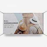HoWar PVC Werbebanner Hochzeitsbanner Abi Banner selbst erstellen | Werbeplane zum selbst gestalten | Individuell und Personalisiert mit Ihrem eigene Wunschtext/Logo/Bild (200x90cm)
