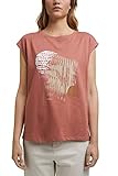 edc by ESPRIT Damen 071CC1K317 T-Shirt, 645/CORAL, M