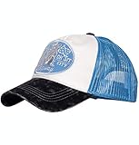 King Kerosin Herren Trucker Cap | Stickerei | Mesh | Vintage Optik Ride Or S