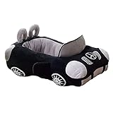 Z-Y Rundes Haustierbett Katze Hund Bett Haus Auto Haustier Betten for kleine Hunde Chihuahua Gotas Decken Home para Perros (Color : Black BC, Size : Inside 40x33x15cm)