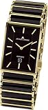 JACQUES LEMANS Herren Analog Quarz Uhr mit Edelstahl Armband 1-1593.1G