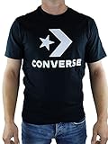 Converse T-Shirt Herren Star Chevron Tee 10018568 001 Schwarz, Größe:XL