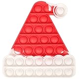Lamvpiny WeihnachtsmüTze pop it Weihnachten Christmas Fidget Toys Push Pop Simple Dimple Weihnachten Squeeze Toys Figetttoys Antistress Spielzeug für Kinder und Erwachsene W