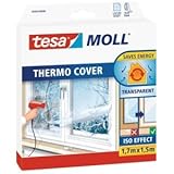 tesa 6 x Fenster-Isolierfolie Thermo Cover 1,7x1,5m transp