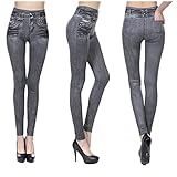 HFStorry Röhrenjeans Damen mit Rissen Hohe Tallie Jeans Skinny Stretch Denim Hose Jeans Bleistifthose E-Girl Style Jeans Streetwear Damenj