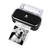 Phomemo M03 Tragbarer Fotodrucker - Handy Thermodrucker, Druckgröße 53 & 80mm, Kompatibel mit iOS und Android, Schwarzweiß Fotodrucker für die Arbeit, Studiennotiz, Organisation, Planer - Schw