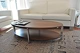 Carl Svensson Design Couchtisch O-111 oval Tisch (Nussbaum/Walnuss 48,5cm hoch)