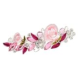 Generic Haarspange,mit Kristall Strass, Blume Form, Haarschmuck, Für Damen - R