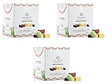 3x Brontedolci Brontoncini Torroncini Morbidi Assortiti alla Mandorla Weiches Nougat mit Mandel Verschiedene Sorten 350g
