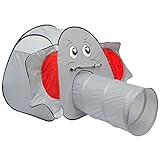 LittleTom Elefanten Bällebad Spielzelt 100x100x102cm - Popup Kinder-Zelt T