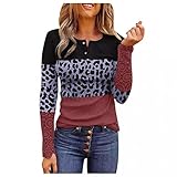 Beste Freunde Pullover Damen Winter Pullover Langarm Kapuzenpullover Hoodie Sweatshirt für Frauen mit Motiv Bedruckte Bluse Shirt Damen Spitze Langarm O-Ausschnitt Tunika Knopf Hemd Bluse Top