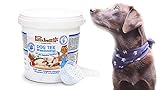 Pastabello Dog-Tex Waschmittel 1kg - für alle Heimtier Textilien speziell für Hundetextilien, Katzentextilien Pulverkonzentrat - sparsam - hautfreundlich, hypoallergen + 1 M&S Edelweiß H