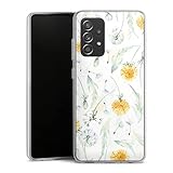 DeinDesign Silikon Hülle kompatibel mit Samsung Galaxy A52s 5G Case transparent Handyhülle Blumen Pusteblume M