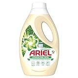 Ariel Waschmittel Flüssig, Flüssigwaschmittel Nachhaltig, 20 Waschladungen, Universal Strahlend Rein auf Pflanzenbasis (1.1 L)
