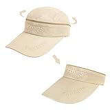 FakeFace Sonnenhut Visor Tennis Cap Bandana Cap Faltbar Sommerhut Sonnenschild Schirmkappe Anti-UV Atmungsaktive Schnelltrocknend Mesh Baseball Cap Hut Kappe Abnehmbare Kremp