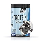 ALL STARS Protein Deluxe Dose – 400g – Cookies & Cream – Premium Eiweißpulver mit leckeren Keksstücken – zum Muskelaufbau, Gewichtsmanagement und Anti-Heißhung