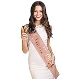 Gitua Geburtstag Schärpe Rose Gold, Birthday Girl Schärpe Geburtstag Party Dekoration für Mädchen Frauen, Einheitsgrö