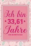 Ich Bin 33,61 Jahre Ohne Mehrwertsteuer: Notizbuch Organizer Planer Als Geschenk Für Buchhalter | Geschenk Zum Geburtstag, Abschiedsgeschenk Oder Um ... | A5 120 Karierte Seiten, Softcover Mit M