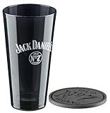 Jack Daniels Old No.7 hohes Glas Mixingglas Geschenkset Whiskey Bar Glas schw