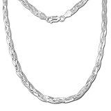 SilberDream Halskette silber Damen Echt Halsschmuck 50cm 925 Silber SDK28350J