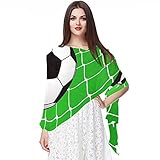 Staroutah Schal Seidenschal Damen Seide Stola für Abendkleid Hochzeit Seide Schal Sonnenschutz Halstuch Fußball im Netz für frau die g