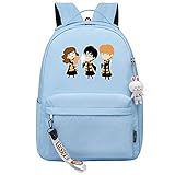 MMZ Casual Schultasche Studentin Rucksack Harry Potter Rucksack für Schulkinder （Hellblau）