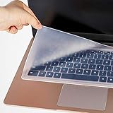 SDTEK Tastaturschutz Haut Silikonhülle Clear Film Universal für 15-17 Zoll Laptop, Notebook, Netbook, Chromebook