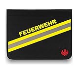 Roter Hahn 112 Hochwertige Feuerwehr Schreibmappe Organizer Konferenzmappe HUPF Design Reflex