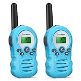 Walkie Talkies Kinder, Funkgerät große Reichweite Spielzeug ab 3-12 Jahre,8 Kanäle, LCD Funkgeräte Spielzeug für Camping Schule Kinderspiel Familienspiel Abenteuer Wandern, Spiele, 2 STK,B